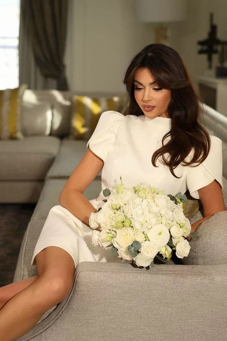 Flora Mini Dress With Floral Sleeves