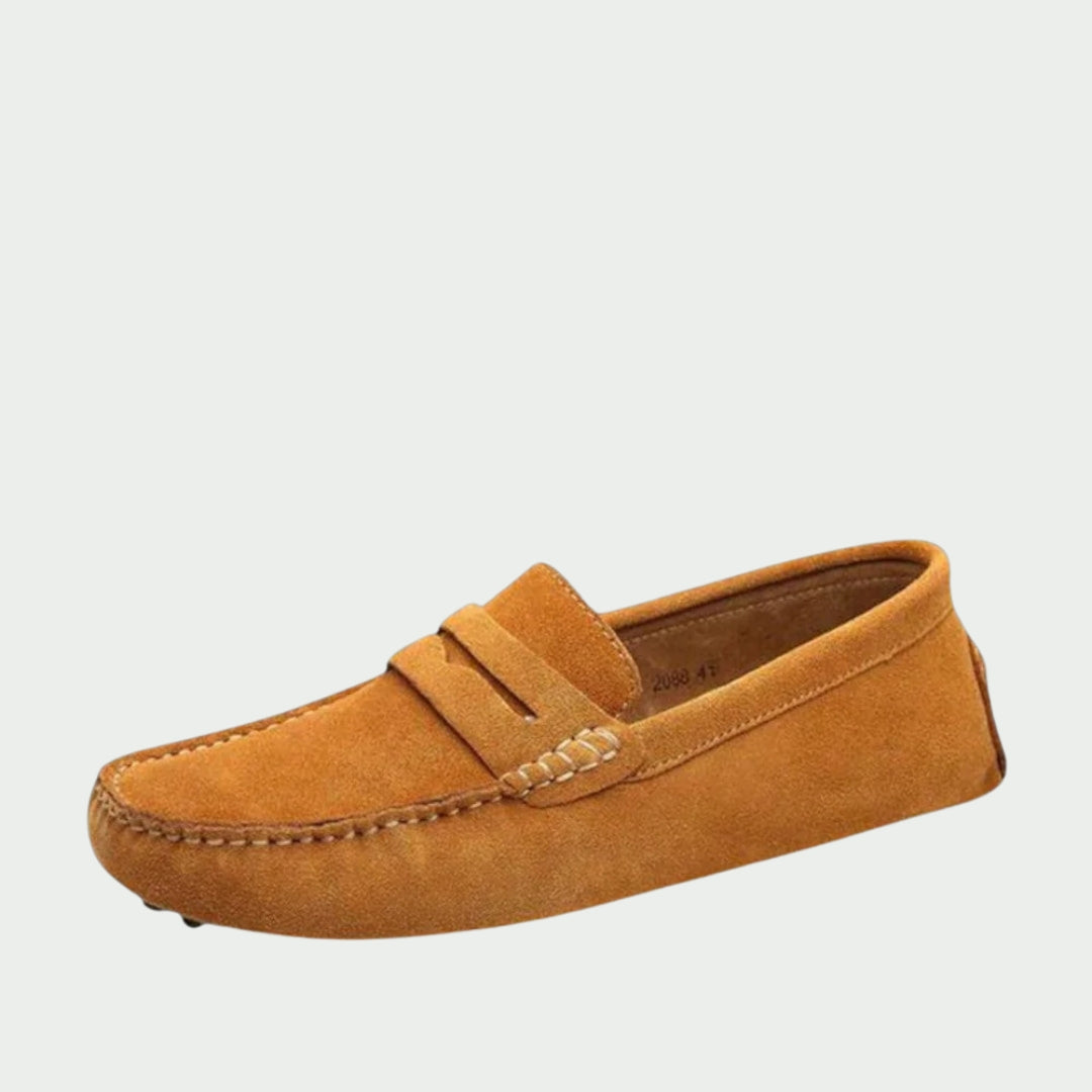 Handgemaakte suède leren loafers voor heren