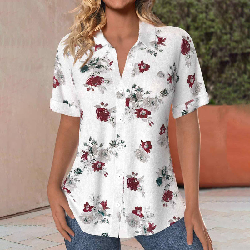 Casual Floral Print Blouse for Women