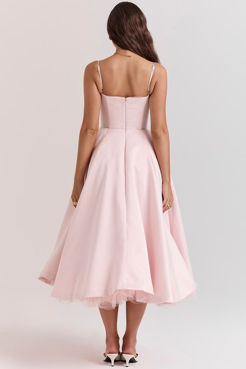Vanessa Elegant Satin Party Dress