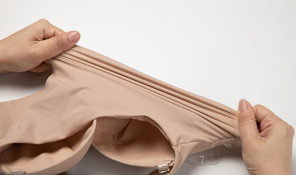 Body Shaper with Deep V-Neck and Open Back for Women