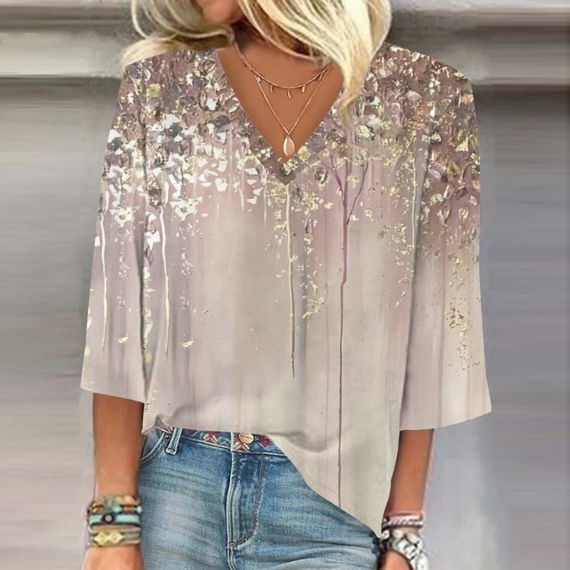 Vintage Ombre Blouse for Women