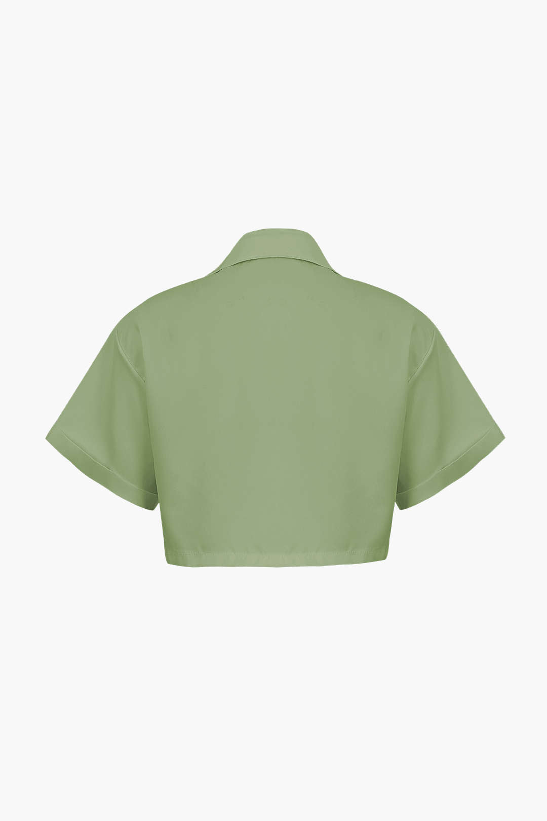 Basic Shirt With Flap Pocket And Turn-Up Hem