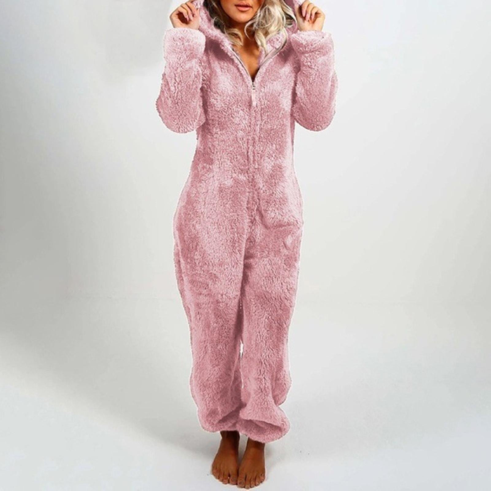 Ladies Warm and Comfortable Teddy Fleece Pyjama