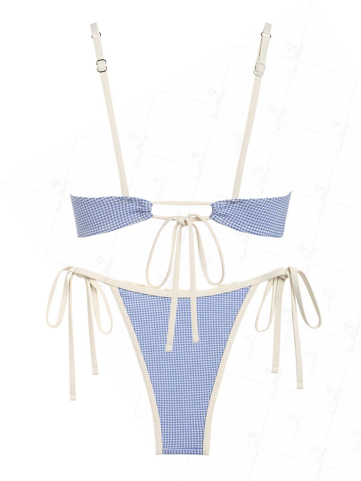 Vintage Gingham Bikini set for women