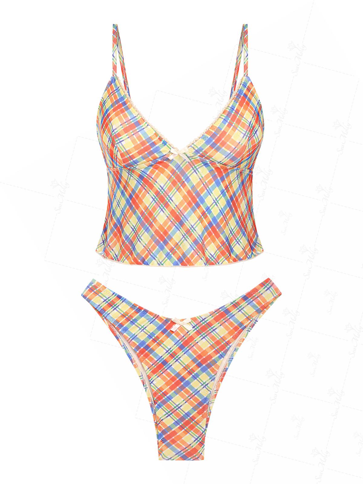 Seamolly Gingham Lace Bikini for women