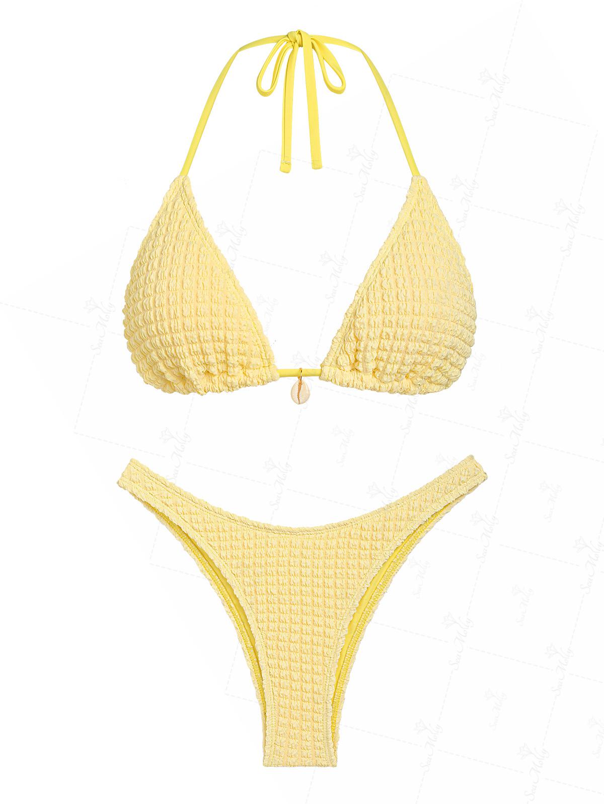 Seamolly plain bikini set for women