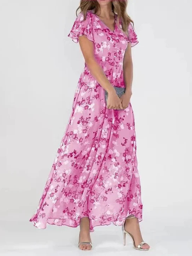 Elegant Maxi-dress with Flattering Tummy Coverage for Women