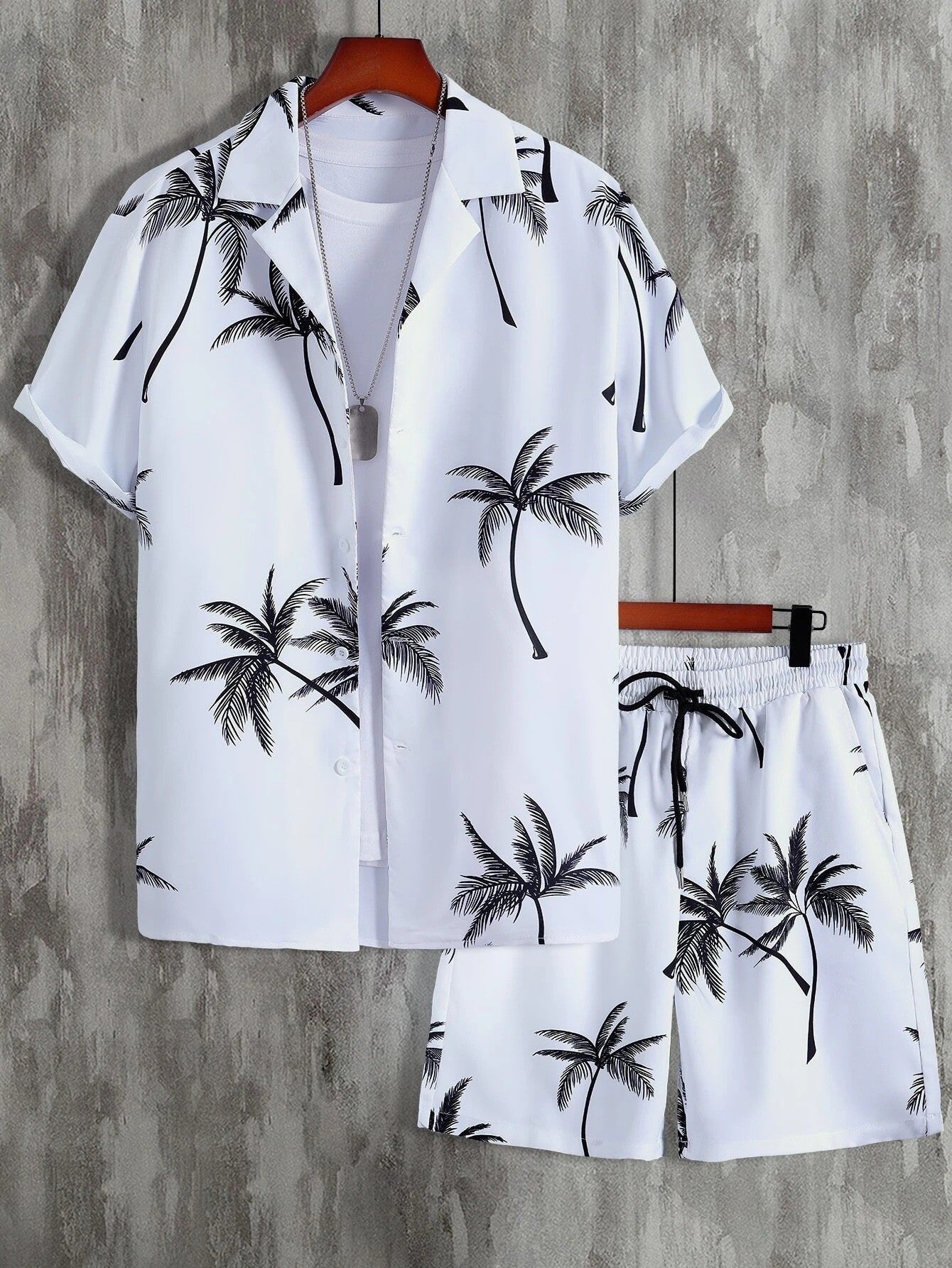 Lightweight tropical outfit set for men