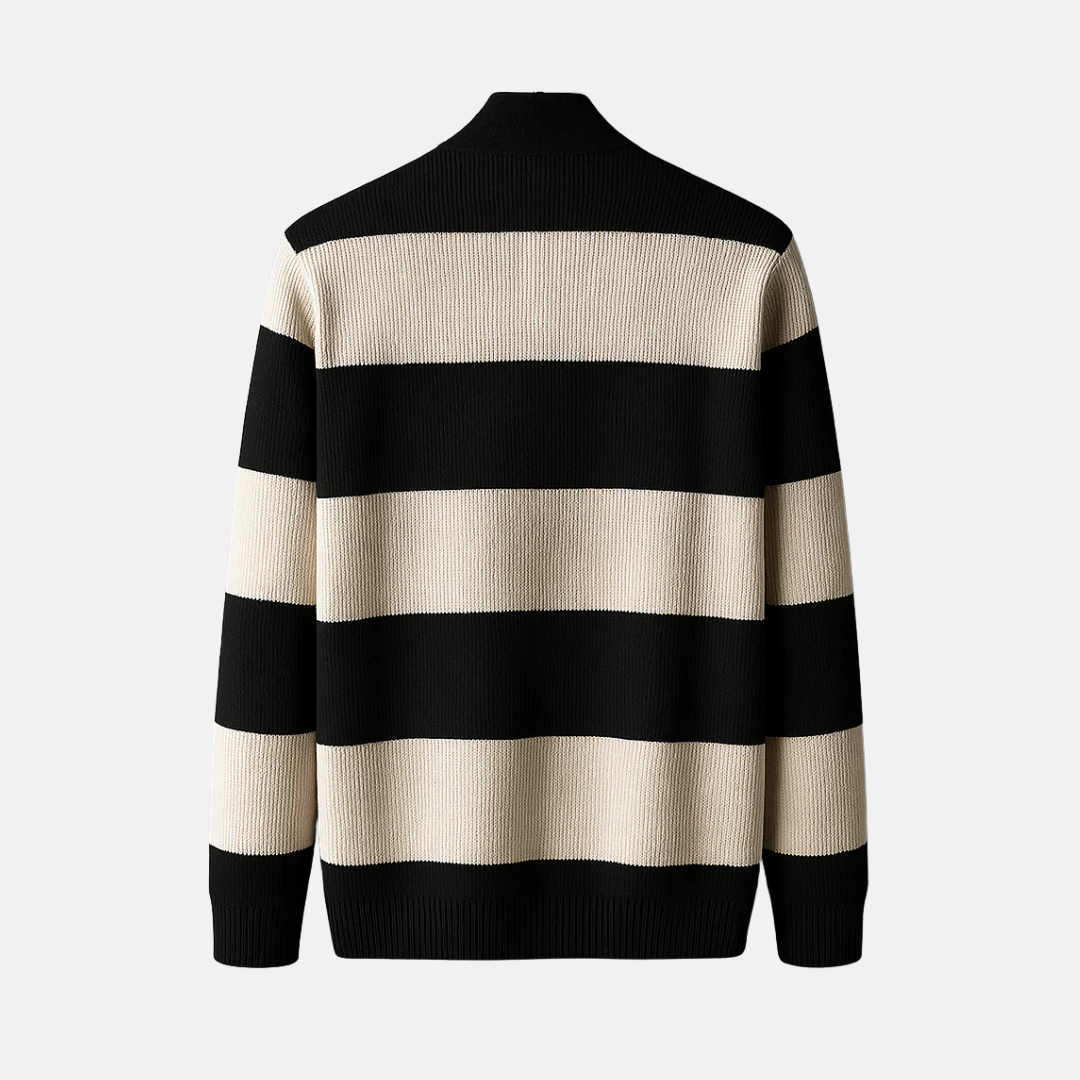 Men's Cardigan - Soft Knitted Fabric - Straight Fit - Open Front - Hip Length