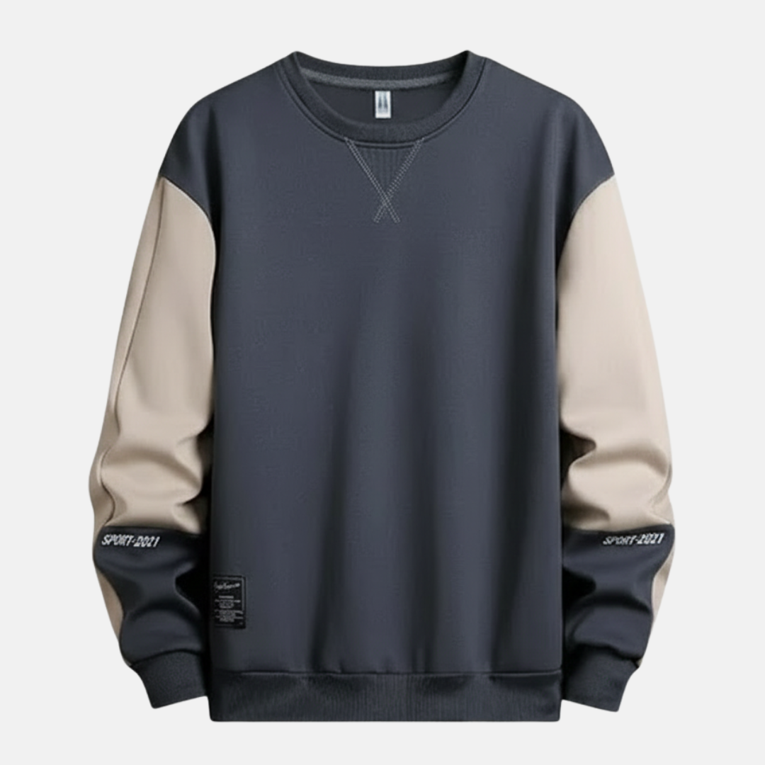 Men's sweatshirt – Relaxed fit – Cotton – Raglan sleeves – Ribbed hem – Casual style