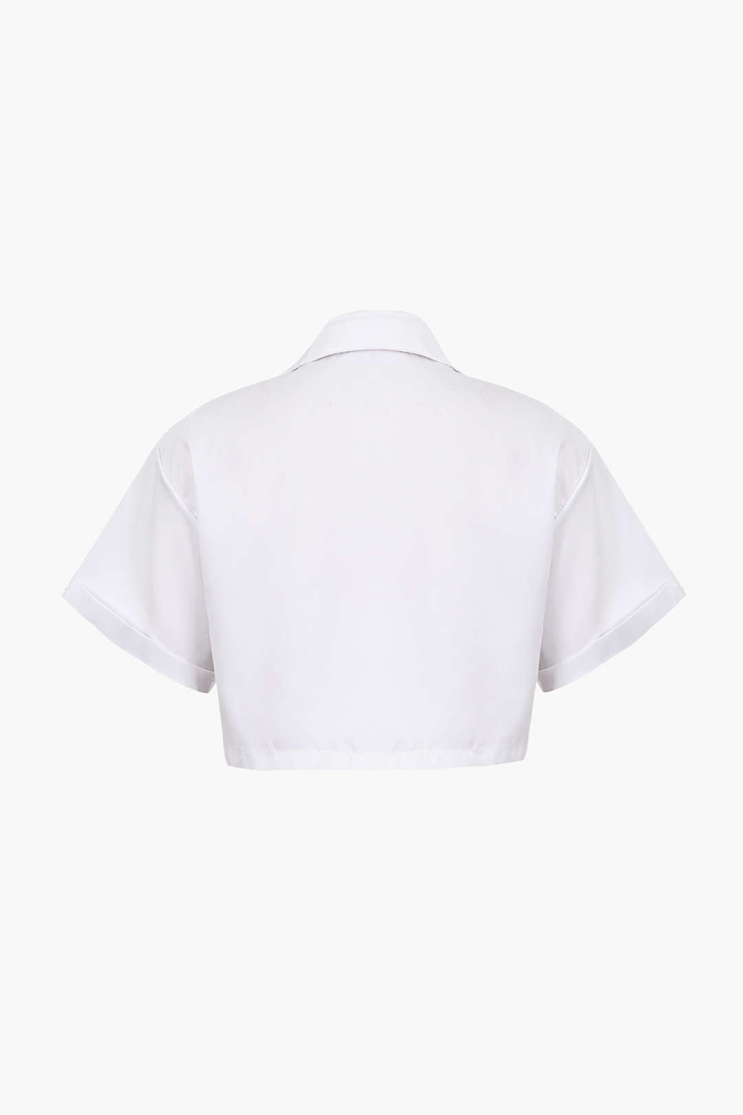 Basic Shirt With Flap Pocket And Turn-Up Hem