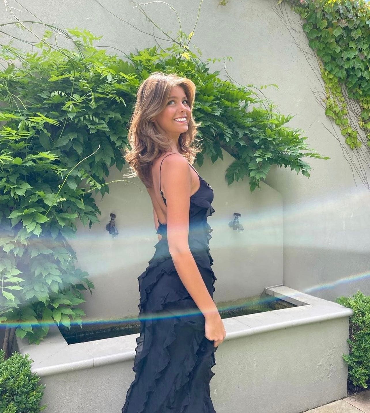 Ruffled Dress - Elegant Feminine Dress with Subtle Ruffles