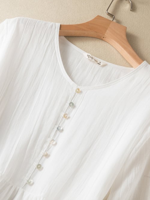 Elegant Midi Dress with V-neck for Ladies