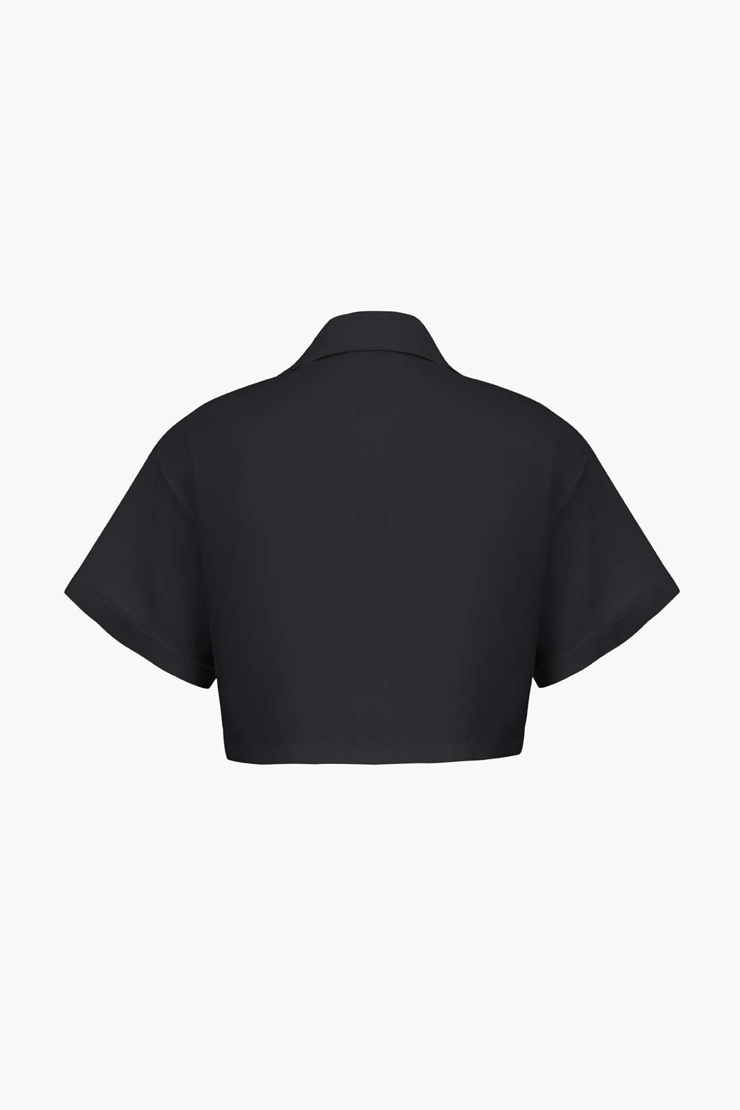Basic Shirt With Flap Pocket And Turn-Up Hem