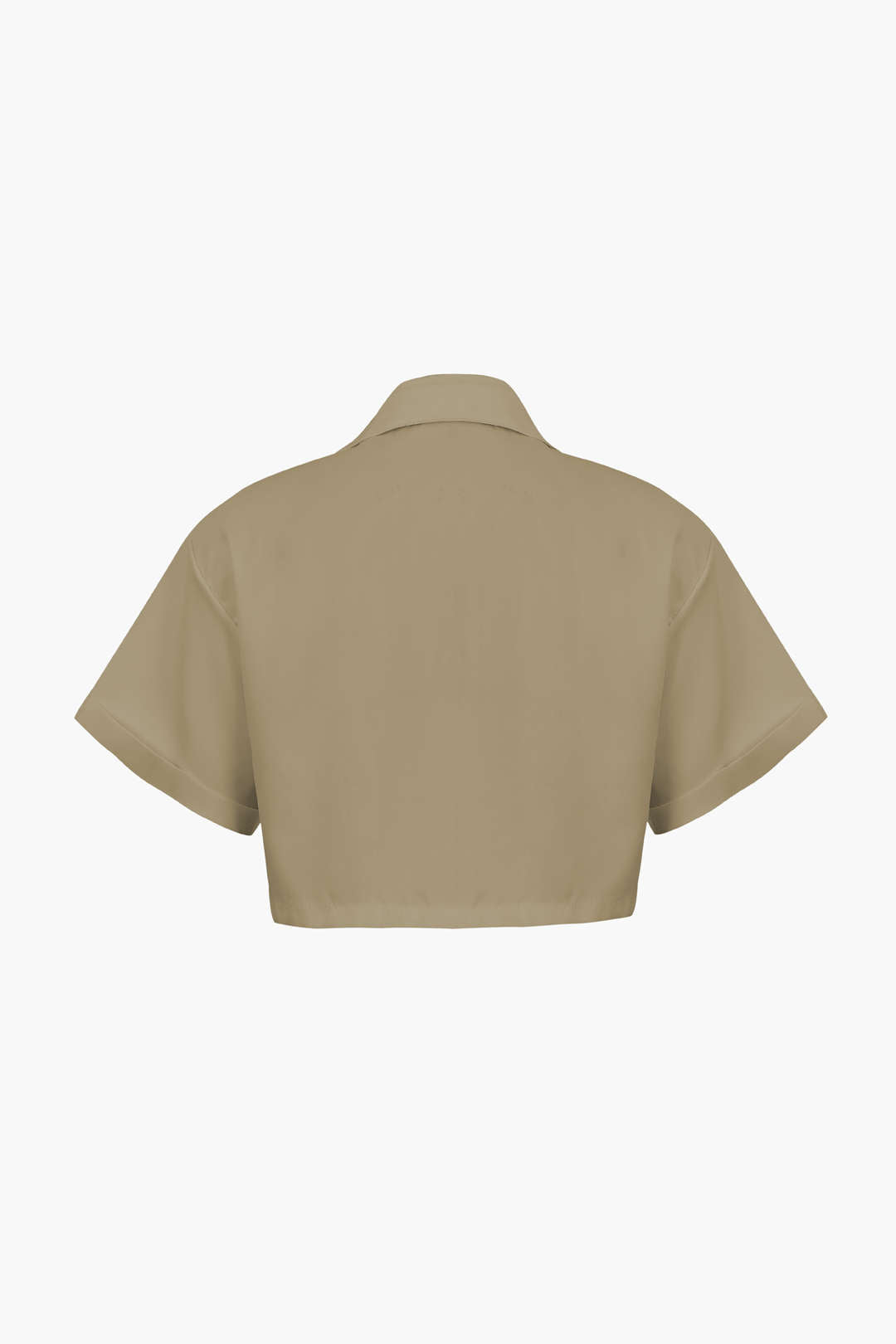 Basic Shirt With Flap Pocket And Turn-Up Hem