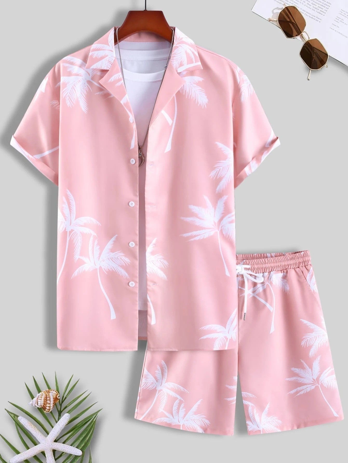 Lightweight tropical outfit set for men