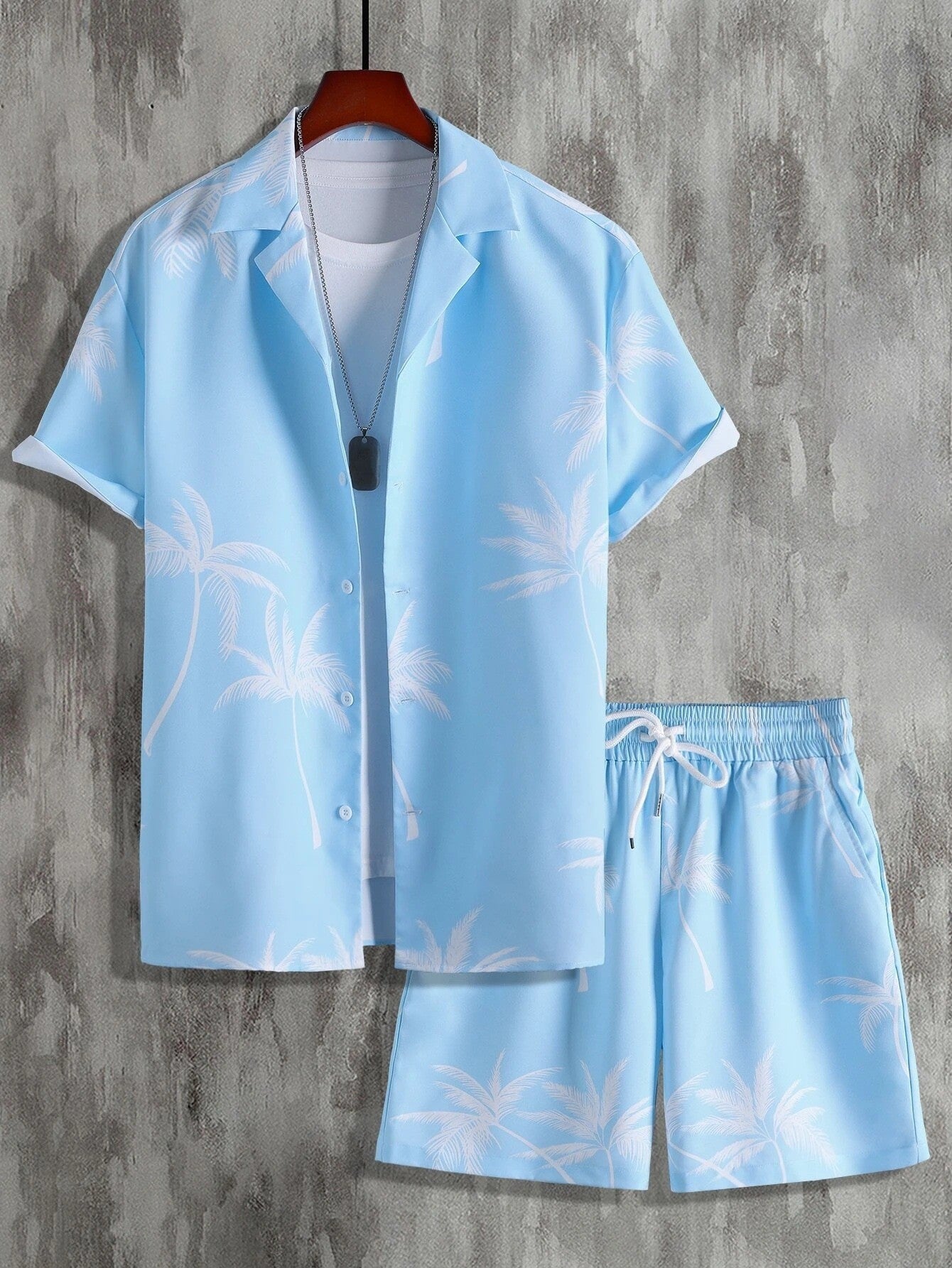 Lightweight tropical outfit set for men