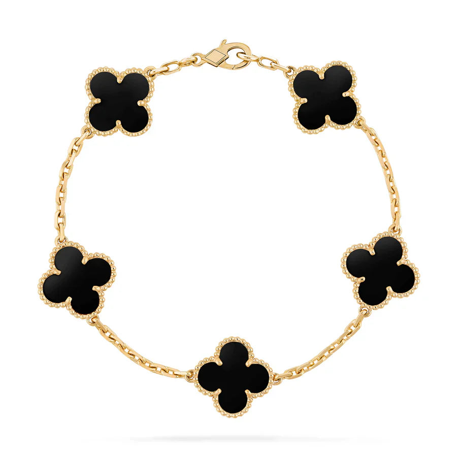 18K Gold Plated Clover Bracelet for Ladies