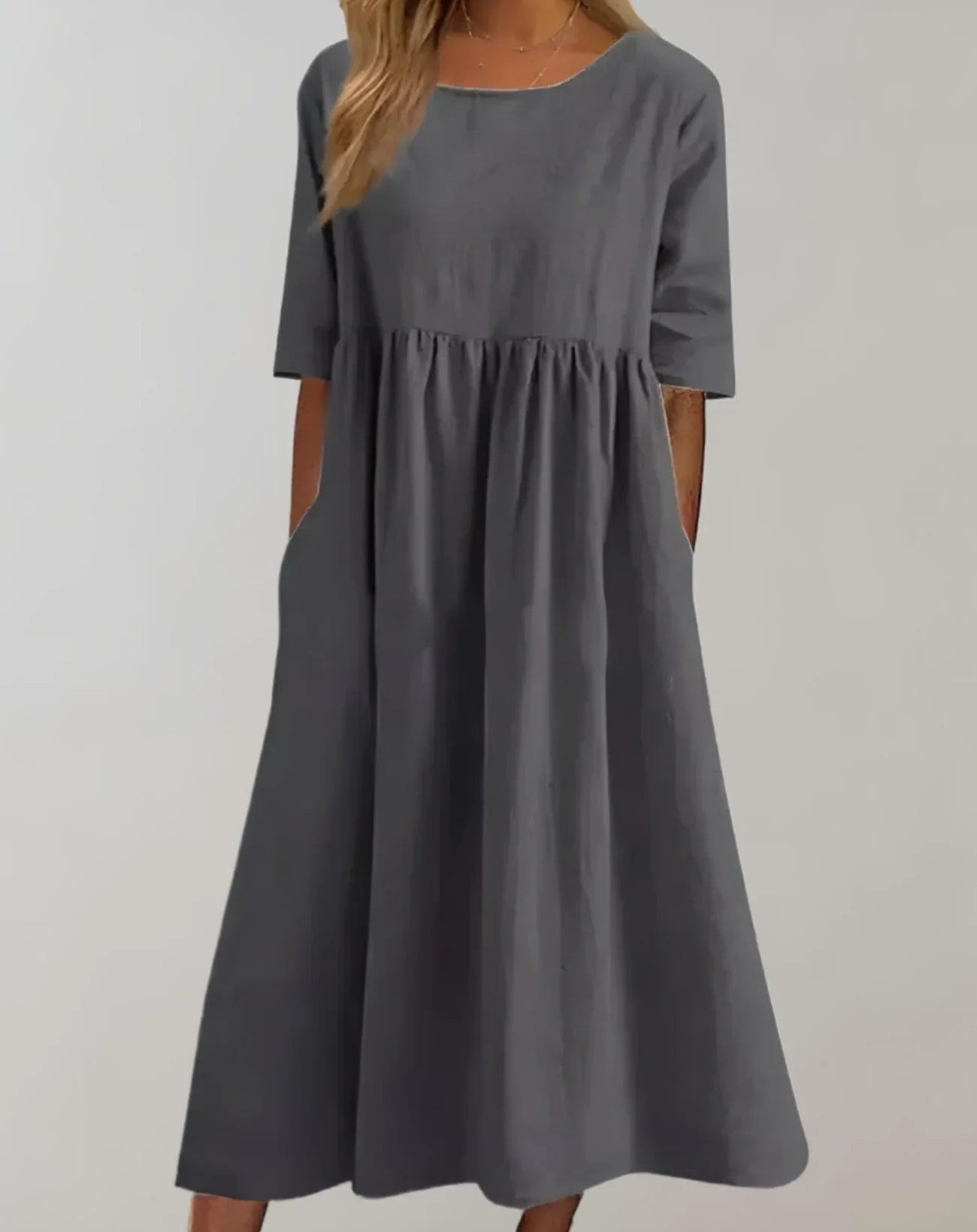 Loose-fitting Cotton Dress – Comfortable and Airy