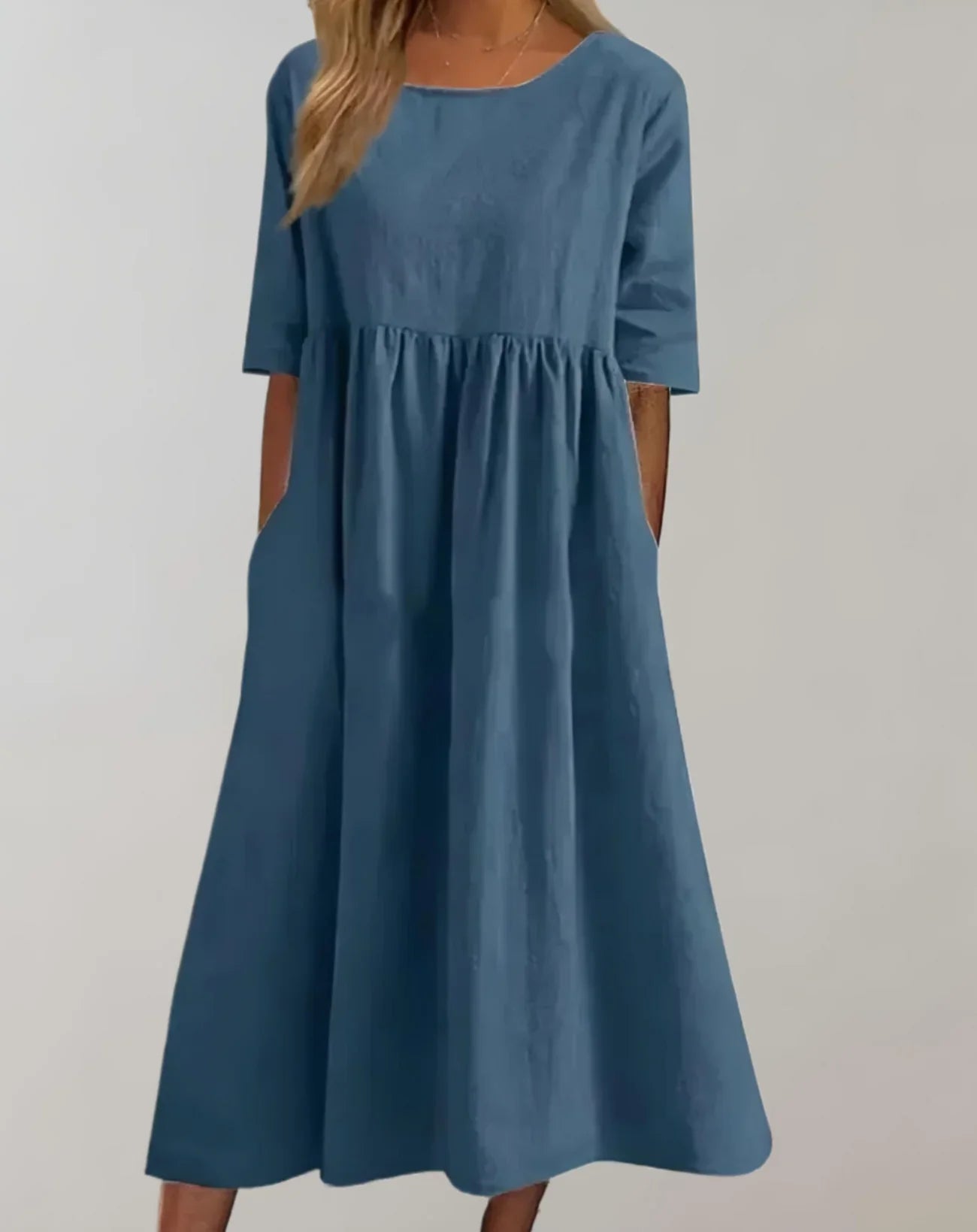 Loose-fitting Cotton Dress – Comfortable and Airy
