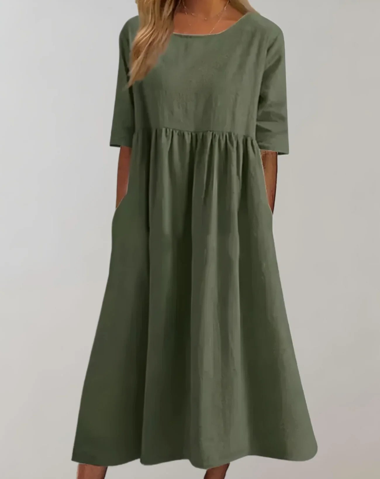 Loose-fitting Cotton Dress – Comfortable and Airy