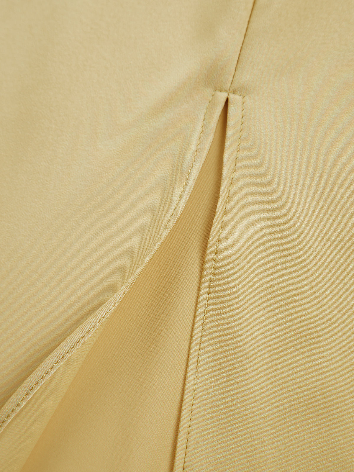 Moonlight Long Satin Dress with Open Back and Split