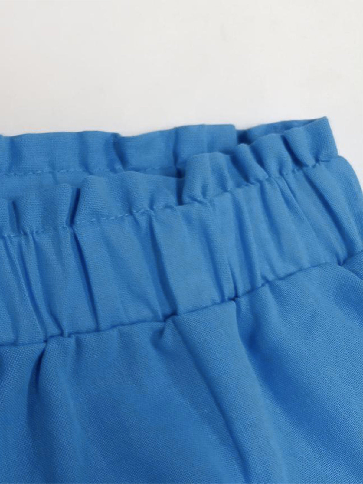 Linen and Cotton Summer Set with Shorts for Women