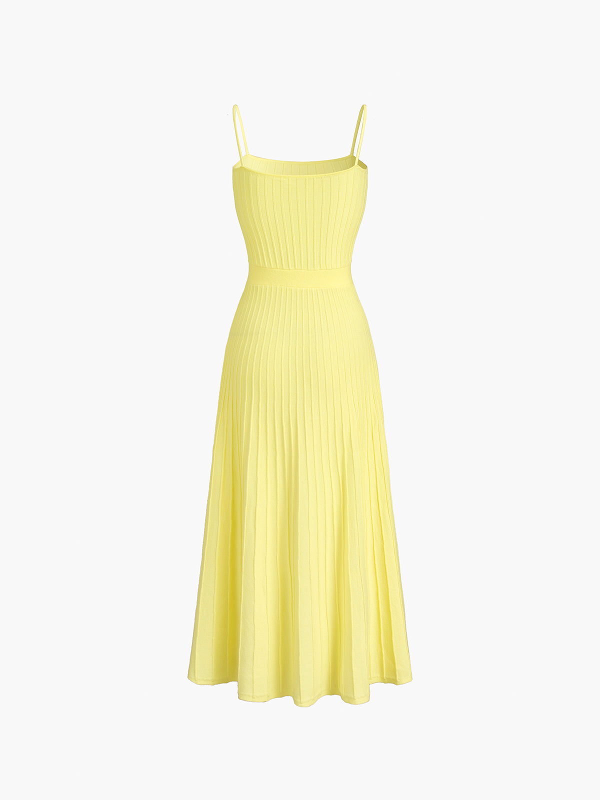 Ribbed midi-summer dress for women
