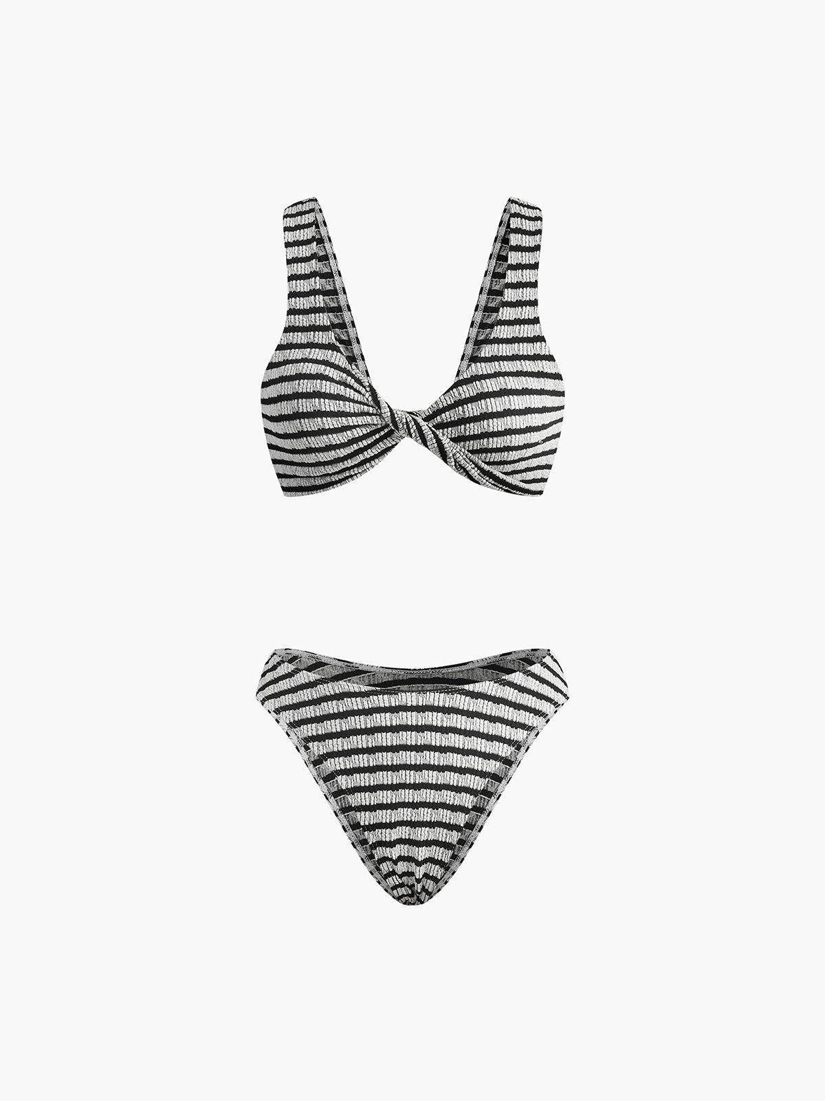 reide Striped Bikini with Knotdetail for Women
