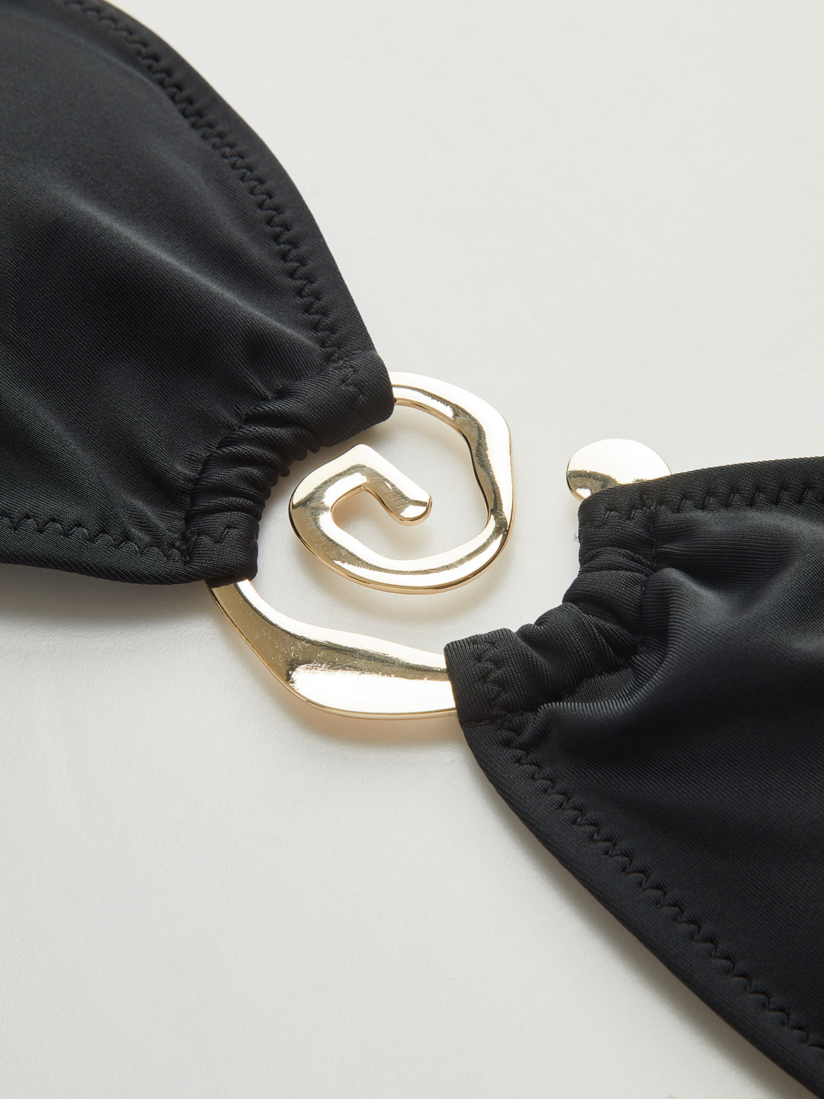 Bikini Set with Golden Spiral Accent for Women