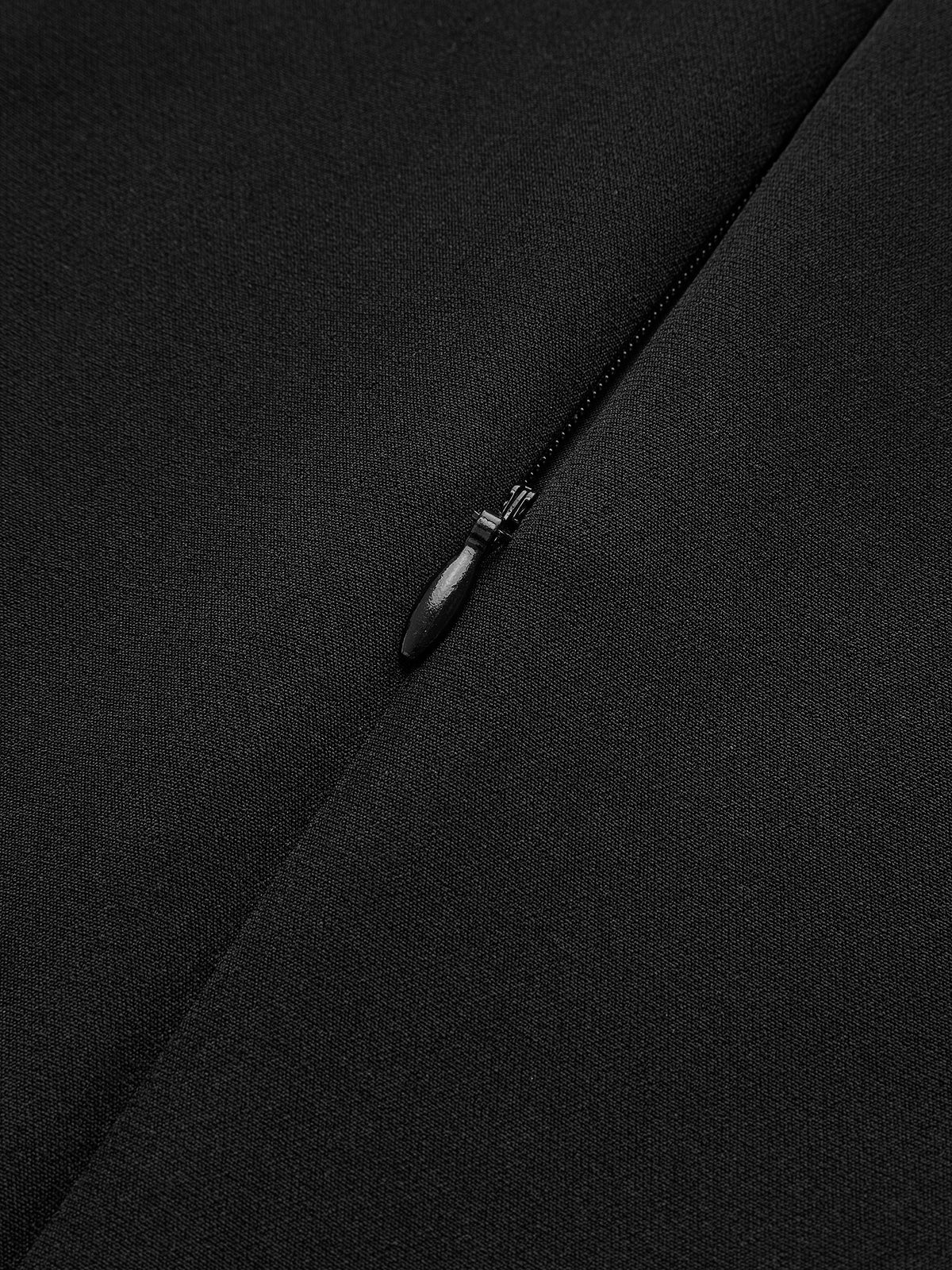 Two-Tone Sleeveless Pleated Mini Dress