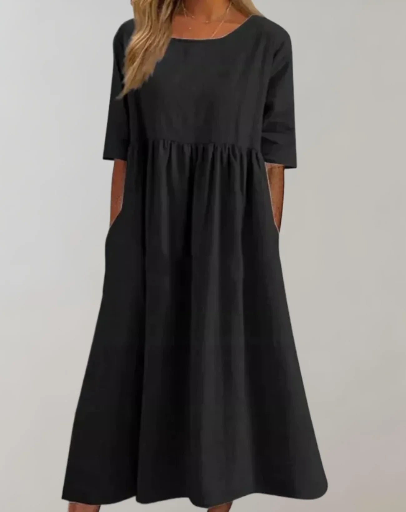 Loose-fitting Cotton Dress – Comfortable and Airy