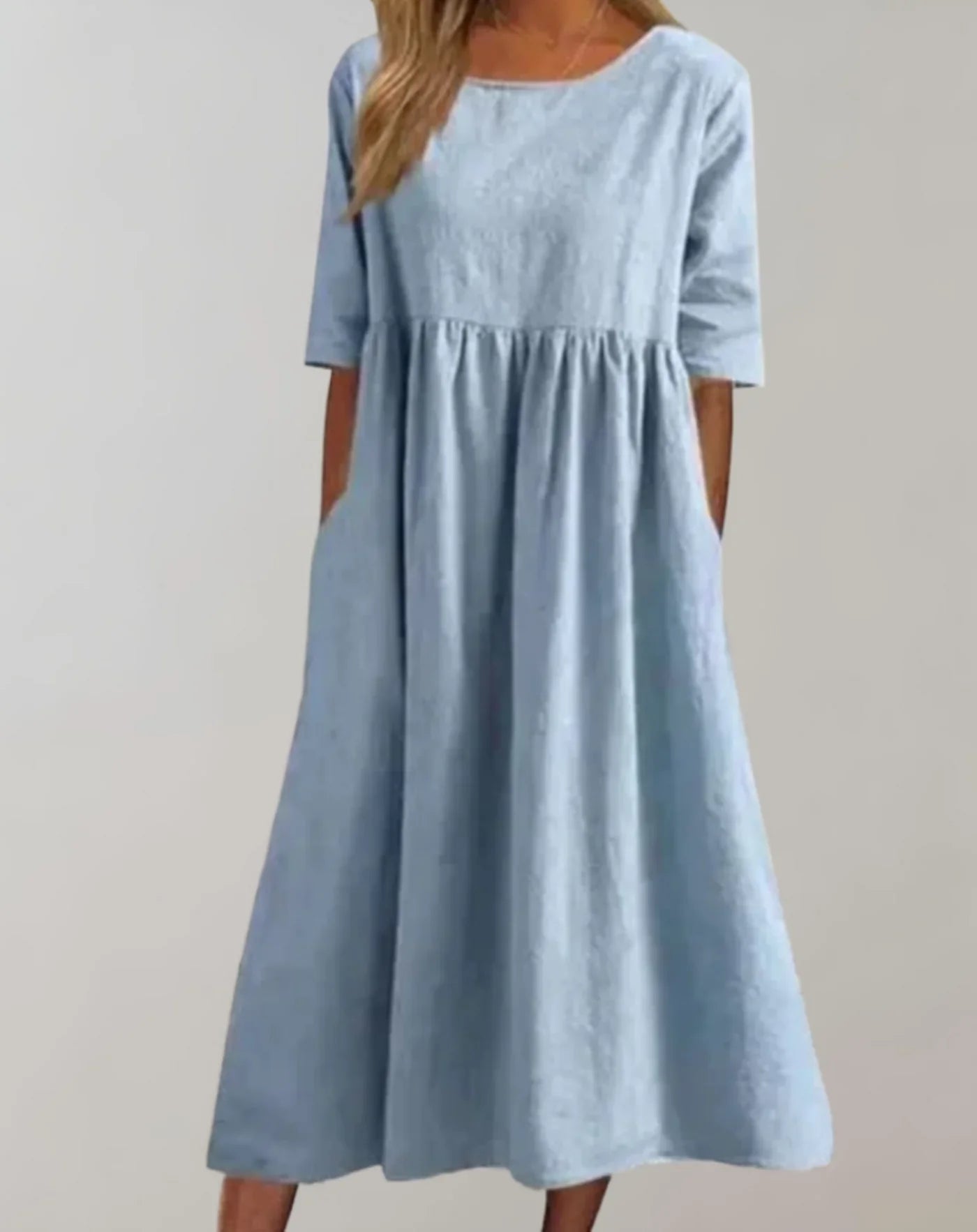 Loose-fitting Cotton Dress – Comfortable and Airy