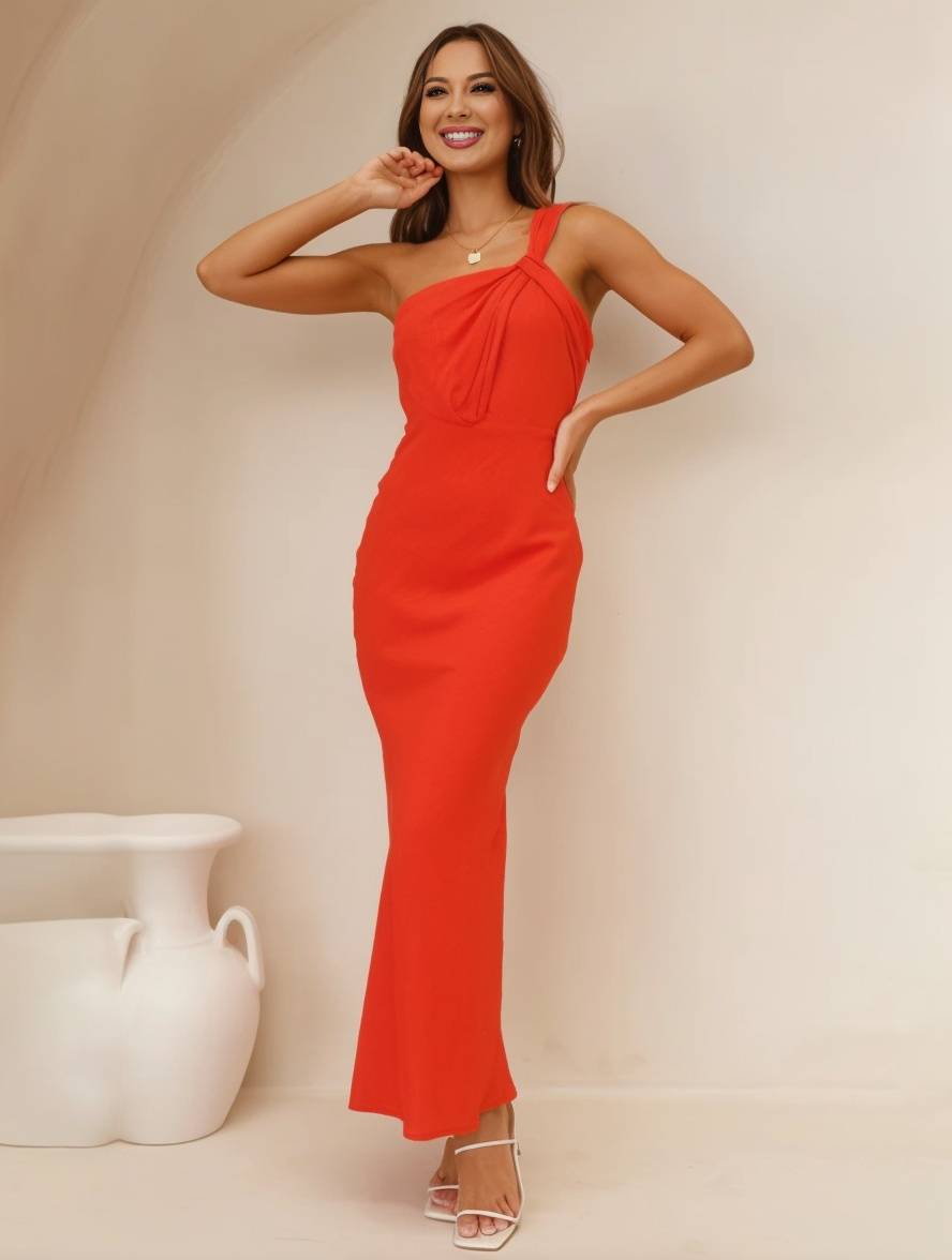 Elegant Satin A-Line Strapless Maxi Dress