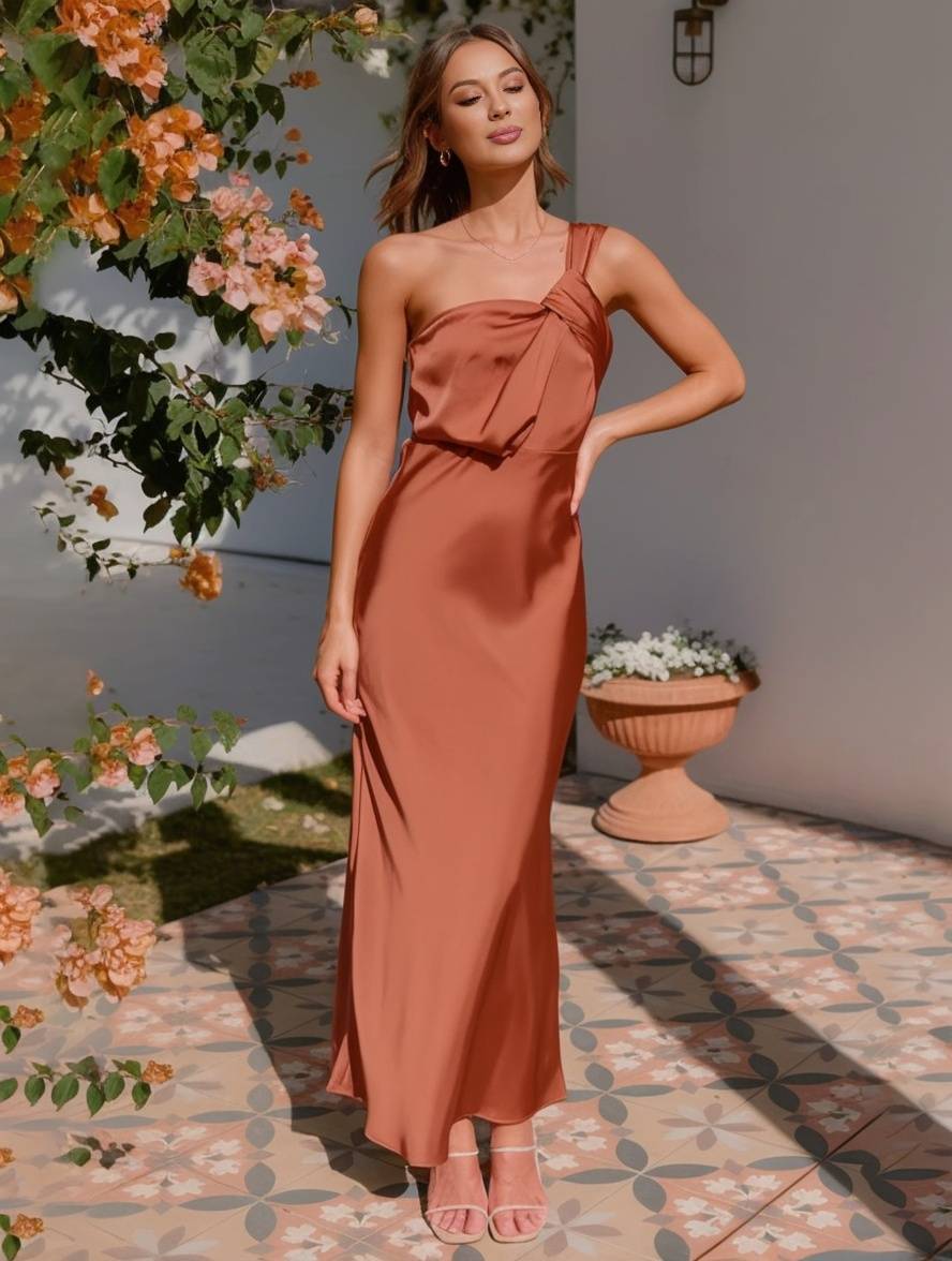 Elegant Satin A-Line Strapless Maxi Dress