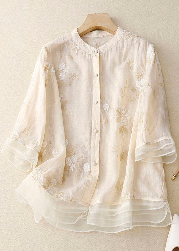 Stylish Blouse with Fine Embroideries