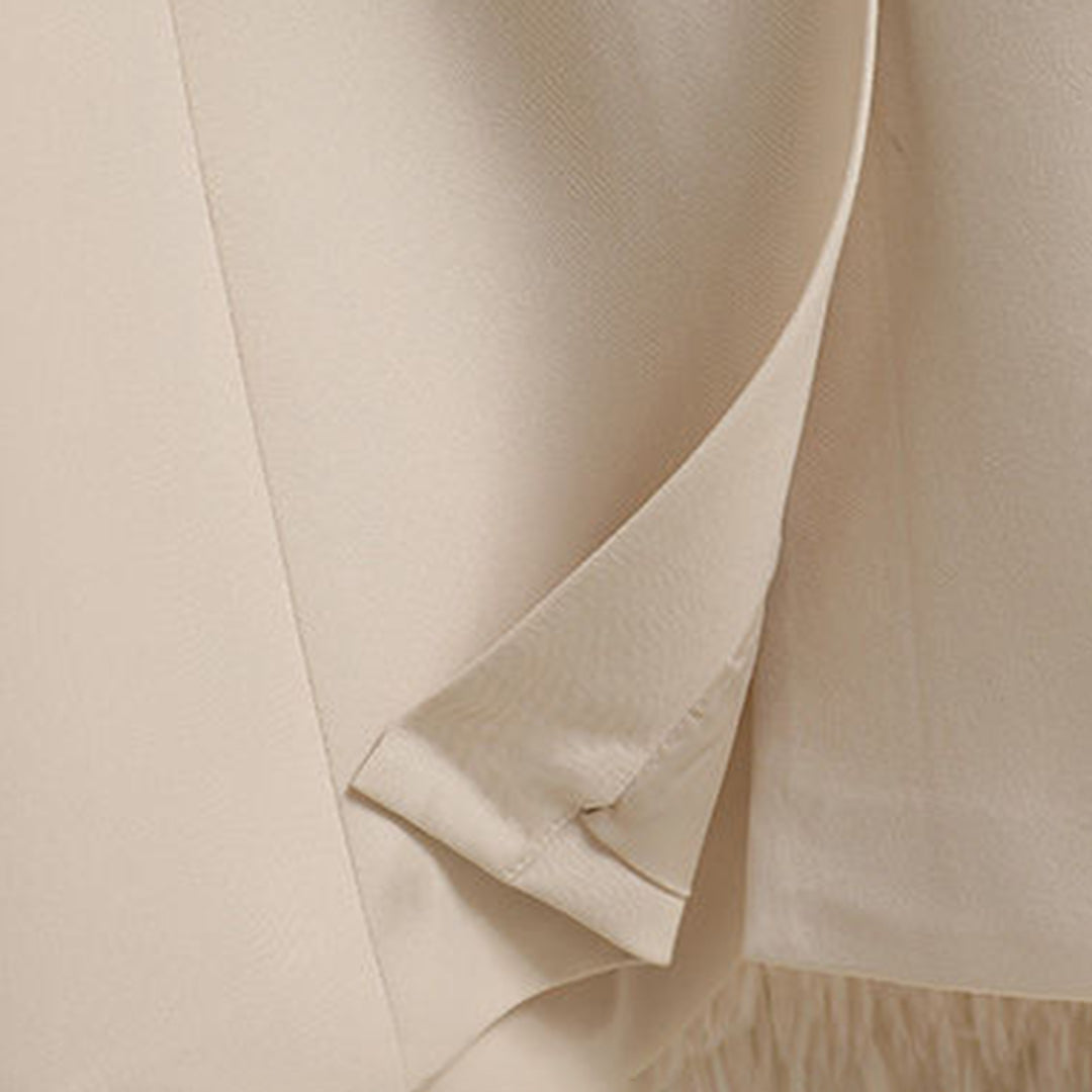 Women's Coat – Relaxed Fit – Fitted Waist – Belt – Single Button – Smart Casual