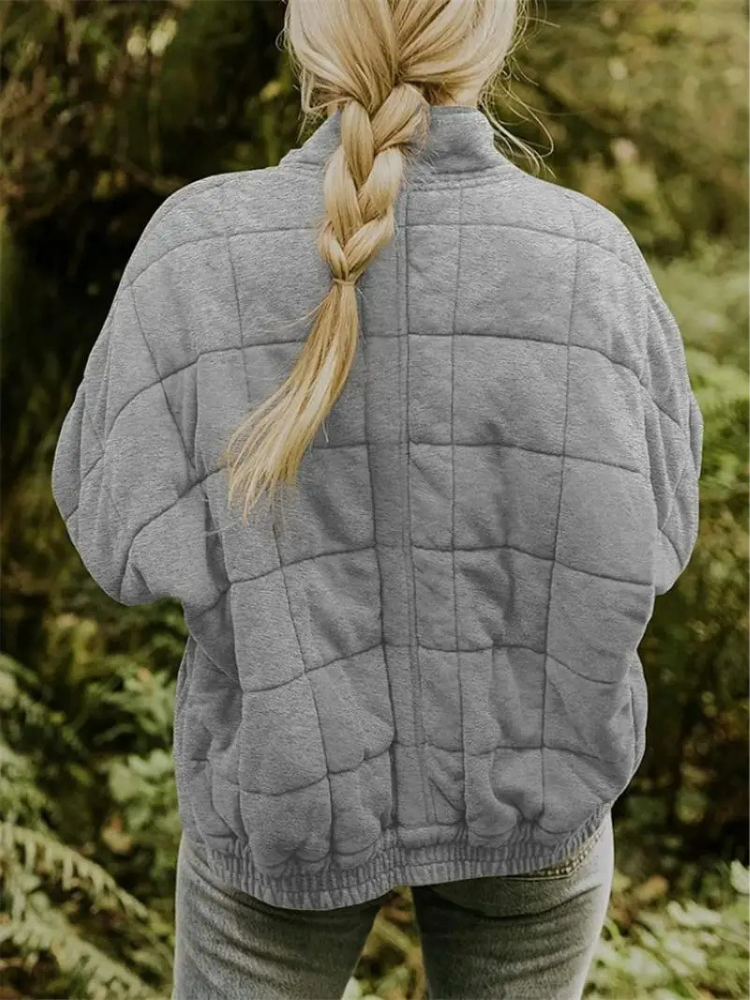 Elegant Quilted Autumn Coat for Women