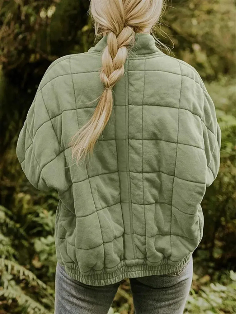 Elegant Quilted Autumn Coat for Women