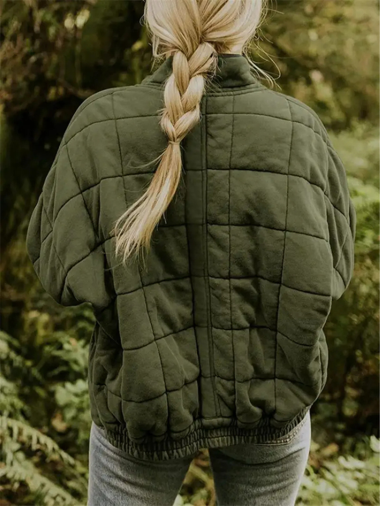 Elegant Quilted Autumn Coat for Women