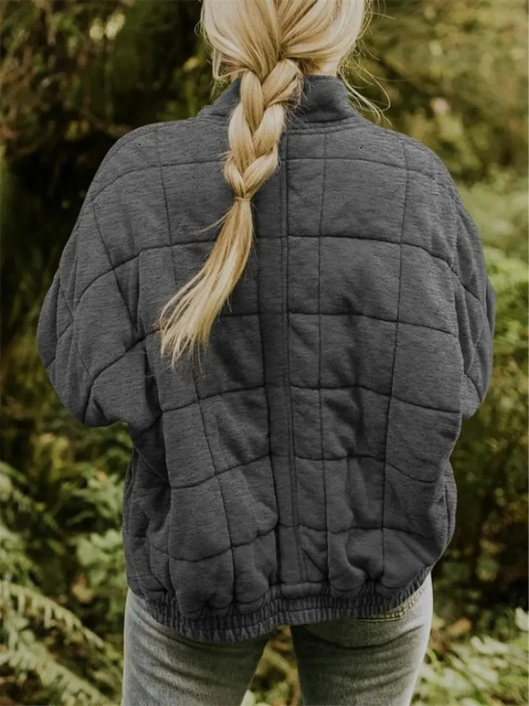 Elegant Quilted Autumn Coat for Women