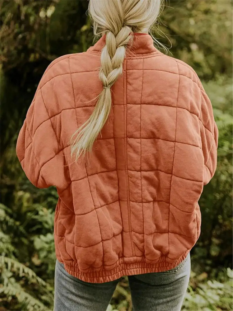 Elegant Quilted Autumn Coat for Women