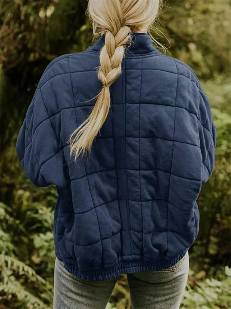 Elegant Quilted Autumn Coat for Women