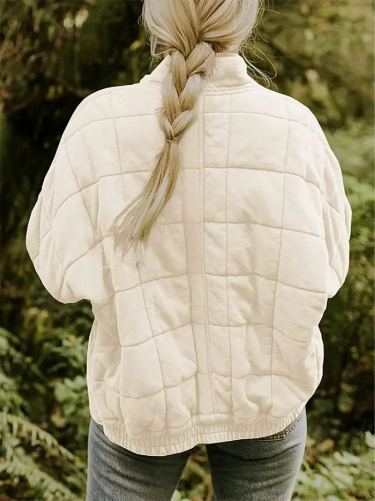 Elegant Quilted Autumn Coat for Women