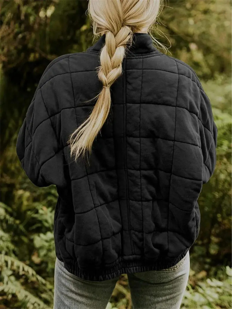 Elegant Quilted Autumn Coat for Women