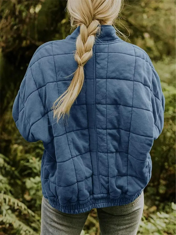 Elegant Quilted Autumn Coat for Women