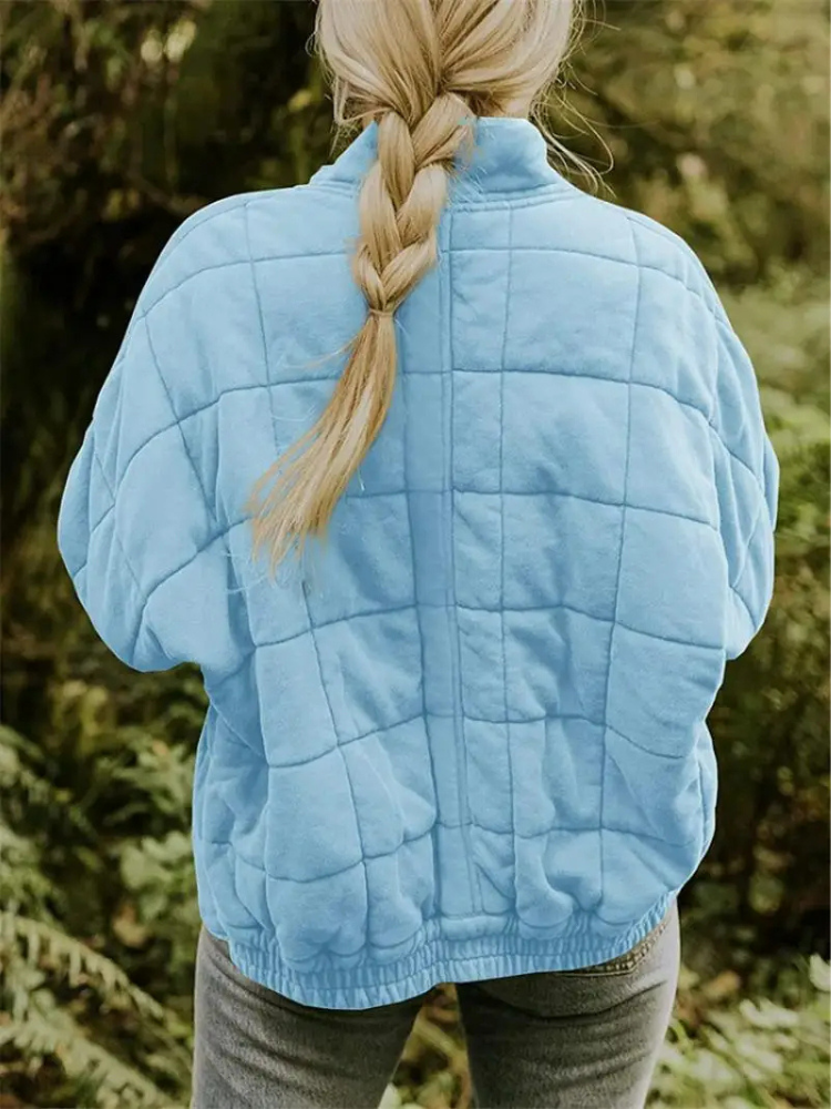 Elegant Quilted Autumn Coat for Women