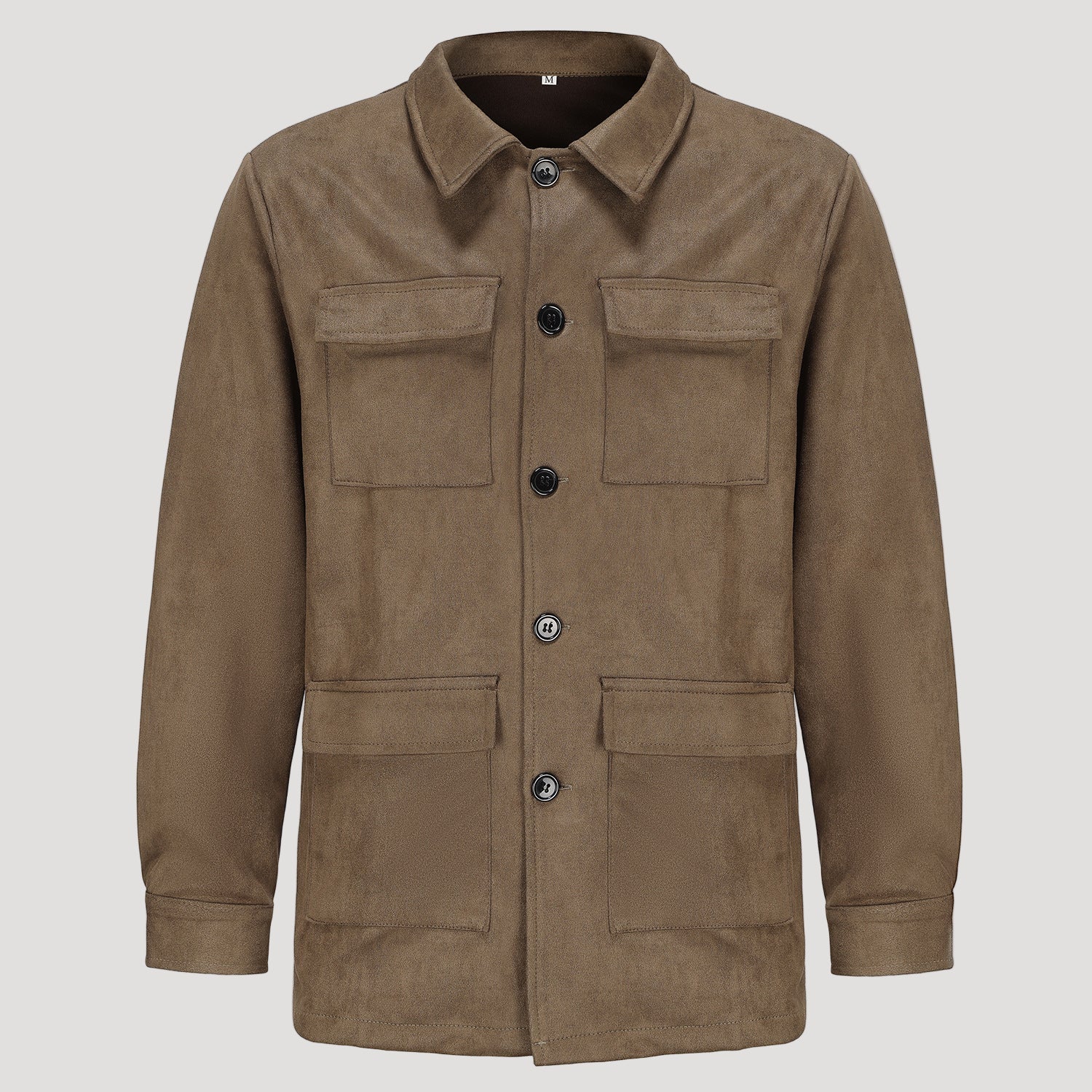 Suede jacket for men - Versatile style - Button closure - Casual chic