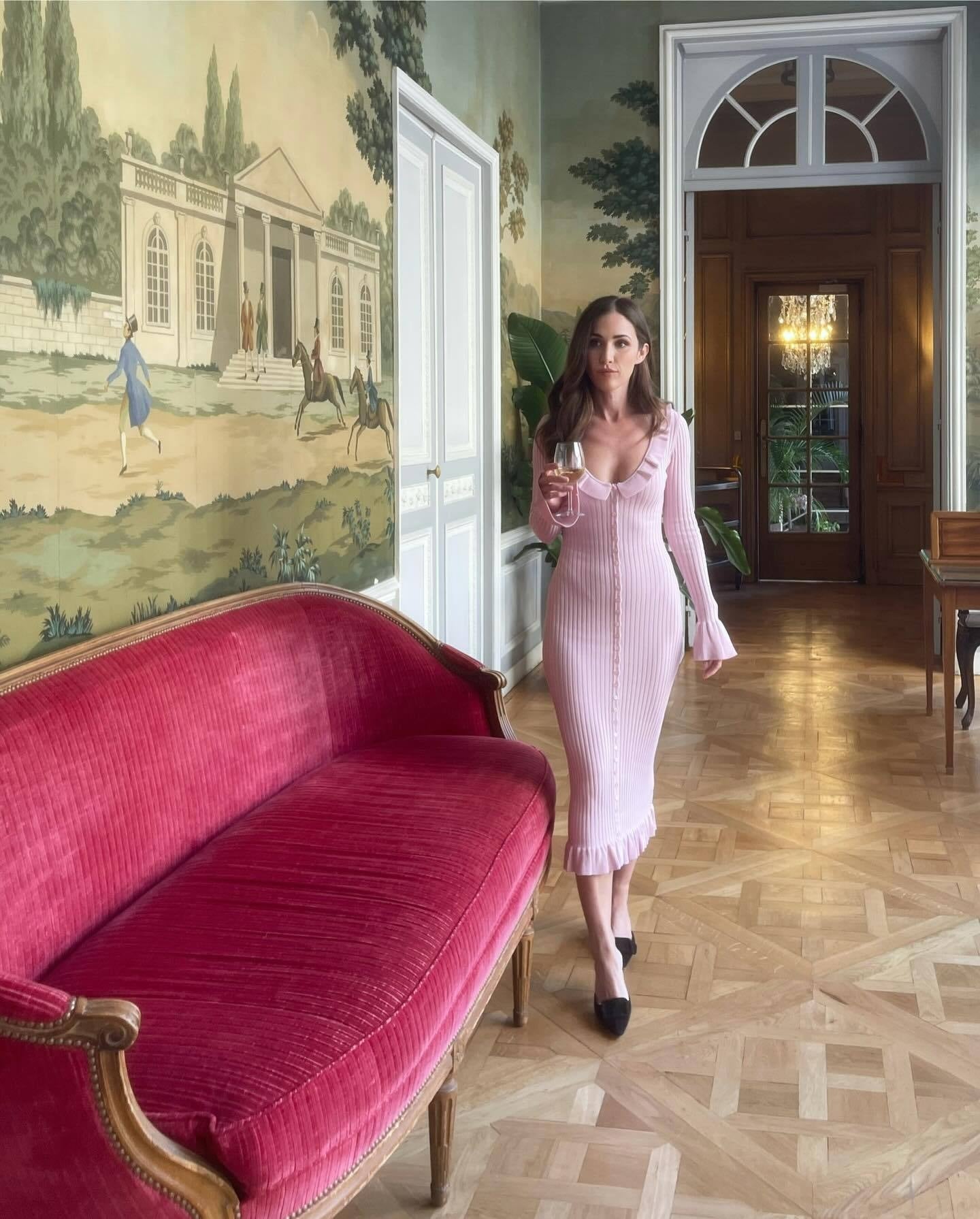 Elegant Knitted Midi Dress for Women